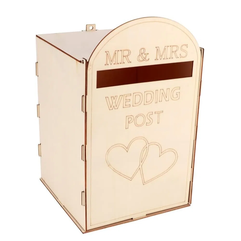Buzón de Madera para Tarjetas de Regalo, Caja rústica para Tarjetas de Regalo de Boda, decoración para Fiesta de Boda