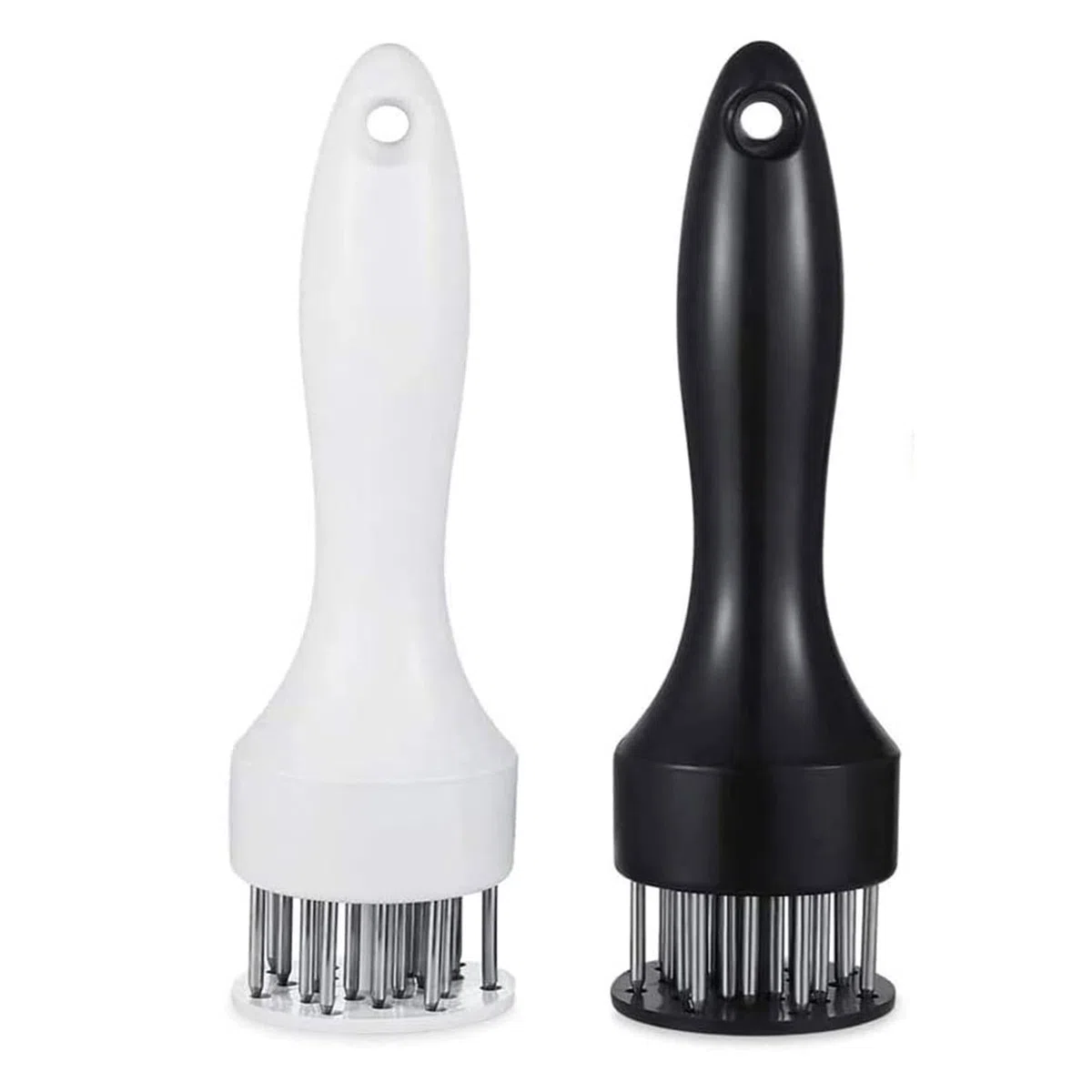 Herramienta de ablandamiento de carne con cuchillas de aguja de acero inoxidable ultra afiladas, paquete de 2 herramientas de ablandamiento de carne para profesión, utensilios de cocina Jacquard para