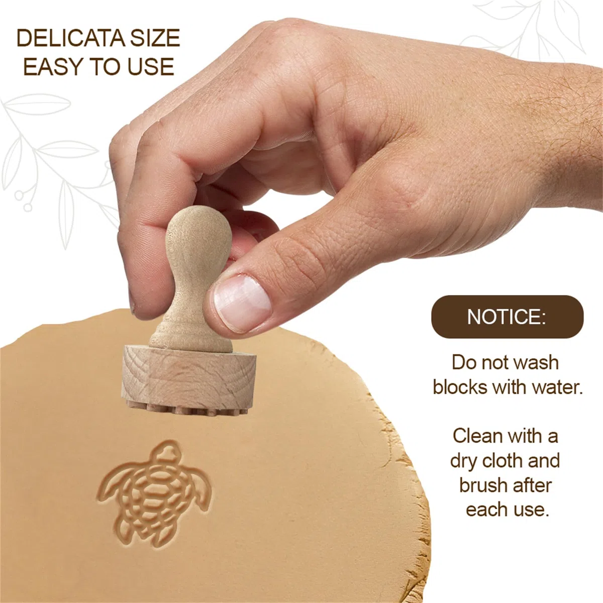 OLYCRAFT Sellos de madera de 4,6 x 2,5 cm, sello redondo de arcilla de madera, sello redondo de madera natural, pequeño sello para hacer tarjetas, manualidades, cartas, diario y álbumes de recortes