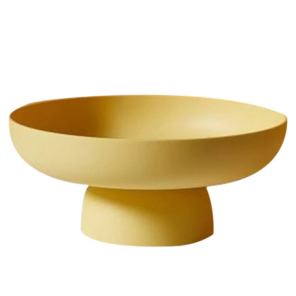 KLOVA Plato de frutas redondo de drenaje para frutas, contenedor de estilo moderno para encimera de cocina, centro de mesa, plato de frutas, centro de mesa