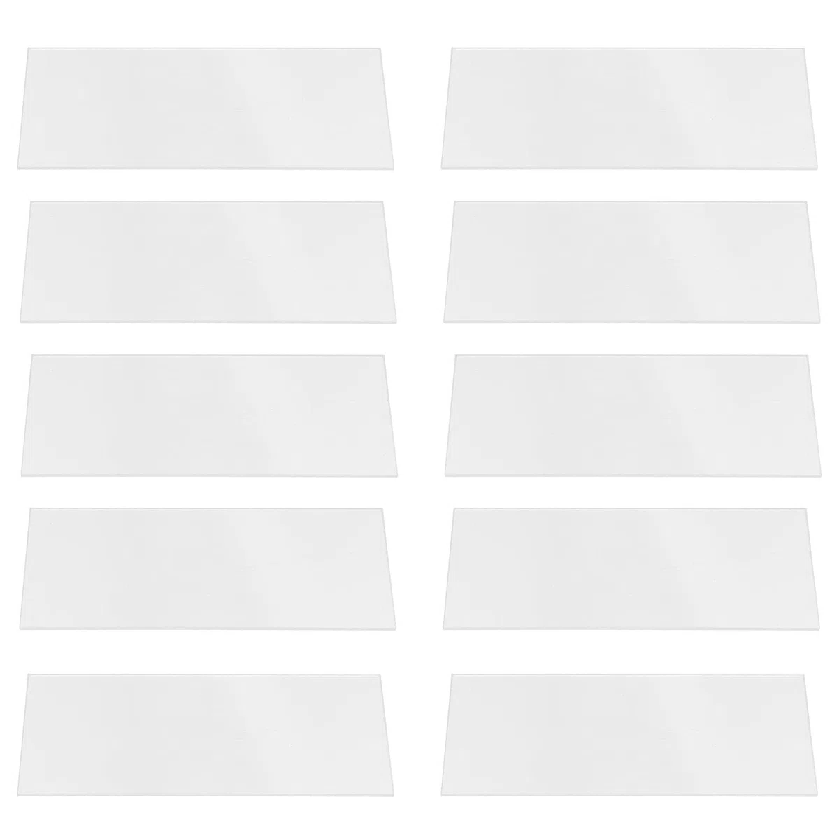 Tarjetas de Lugar de Acrílico Transparentes para Decoración de Mesa, Diseño en Blanco, 20 Piezas para Eventos y Restaurante