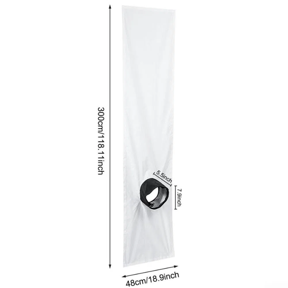 Kit de sellado de ventana de aire acondicionado portátil de 200/300 cm, sellado de ventana para aire acondicionado móvil, protector de intercambio de aire para tragaluces (300 cm)