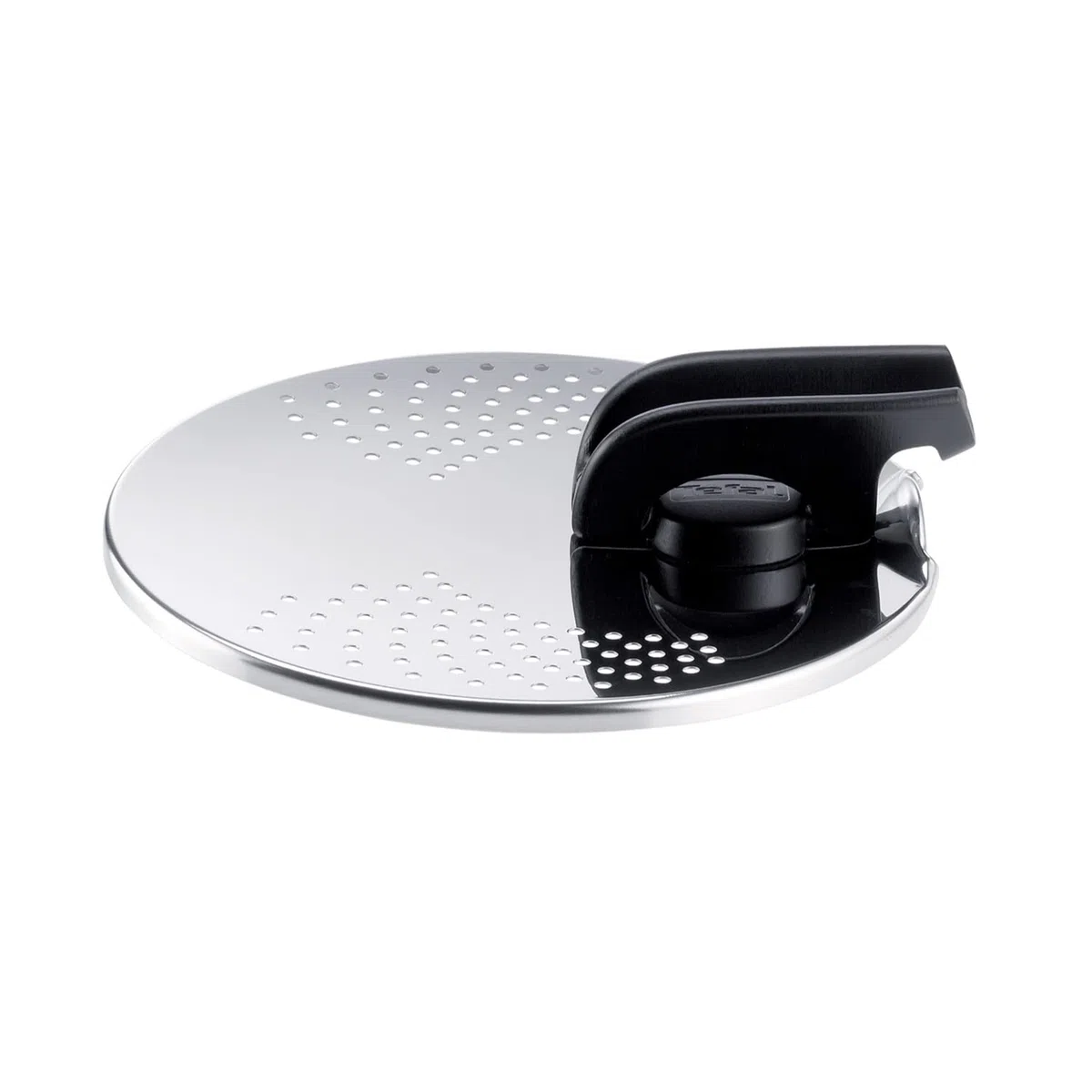 Tefal Ingenio - Tapa escurridor, acero inoxidable, fácil almacenamiento, multidiámetro, compatible con Ingenio, apto para lavavajillas L9829402, acero inoxidable y negro, tapa escurridor, 14-20 cm
