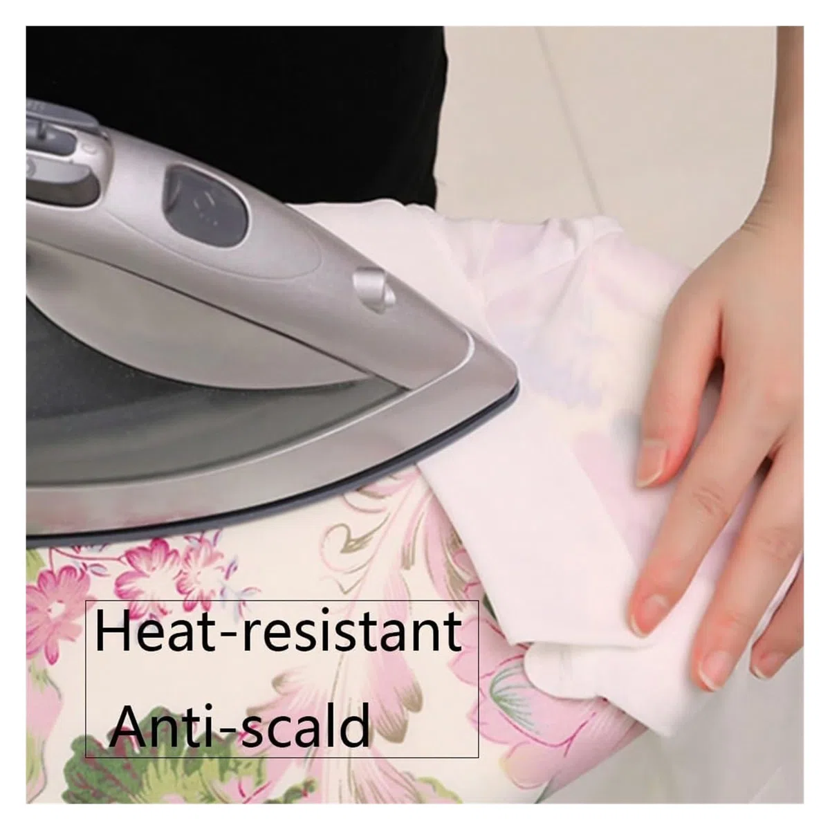 Funda de Repuesto para Tabla de Planchar, Reflectante del Calor y Resistente a Las Quemaduras (Flores pequeñas)