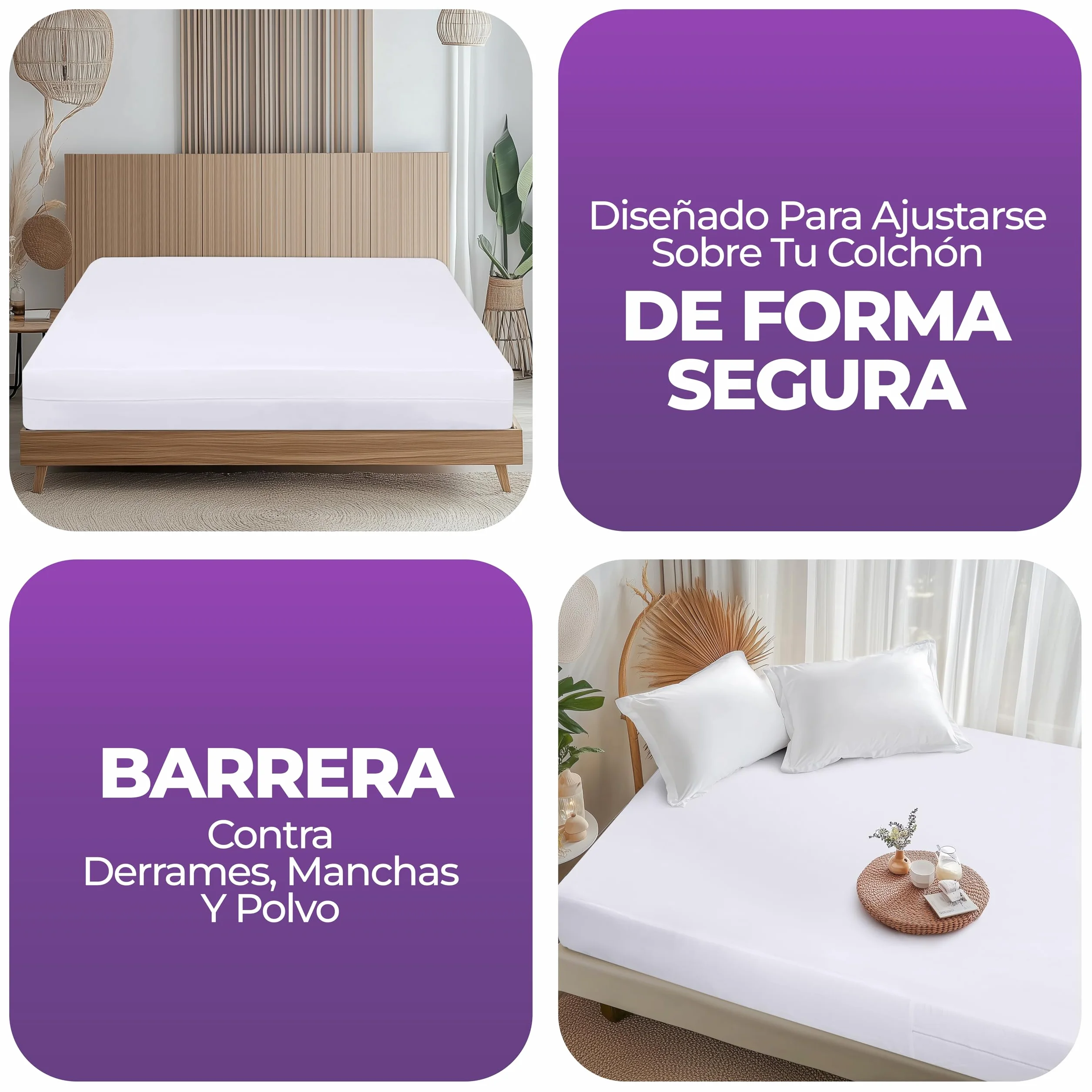 Utopia Bedding Funda de Colchón 90 x 190 x 30 cm Impermeable con Cremallera, Certificado Oeko-Tex, Cubre Colchon