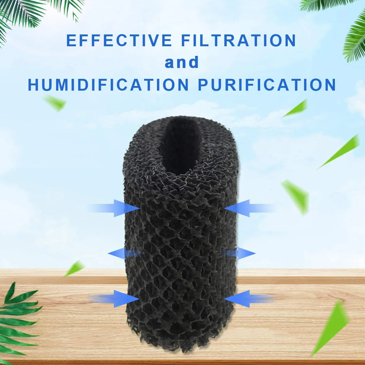 YanBan 2 Piezas de Repuesto para humidificador Philips HU4801 HU4802 HU4803 Piezas humidificador, Filtro HEPA Negro humidificador de Aire