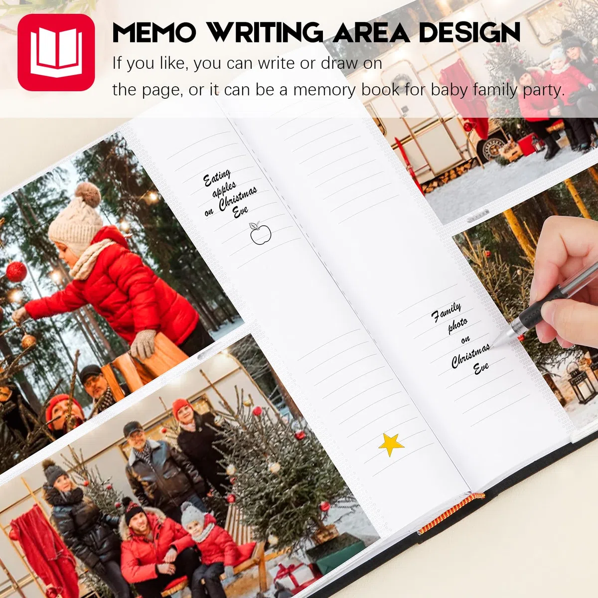 Álbum de fotos de 5 x 7 pulgadas, 240 fotos, marco de lino con áreas de notas, álbum de fotos de 5 x 7 pulgadas, álbum de fotos de boda de 5 x 7 pulgadas, libro de fotos de 5 x 7 pulgadas con espacio