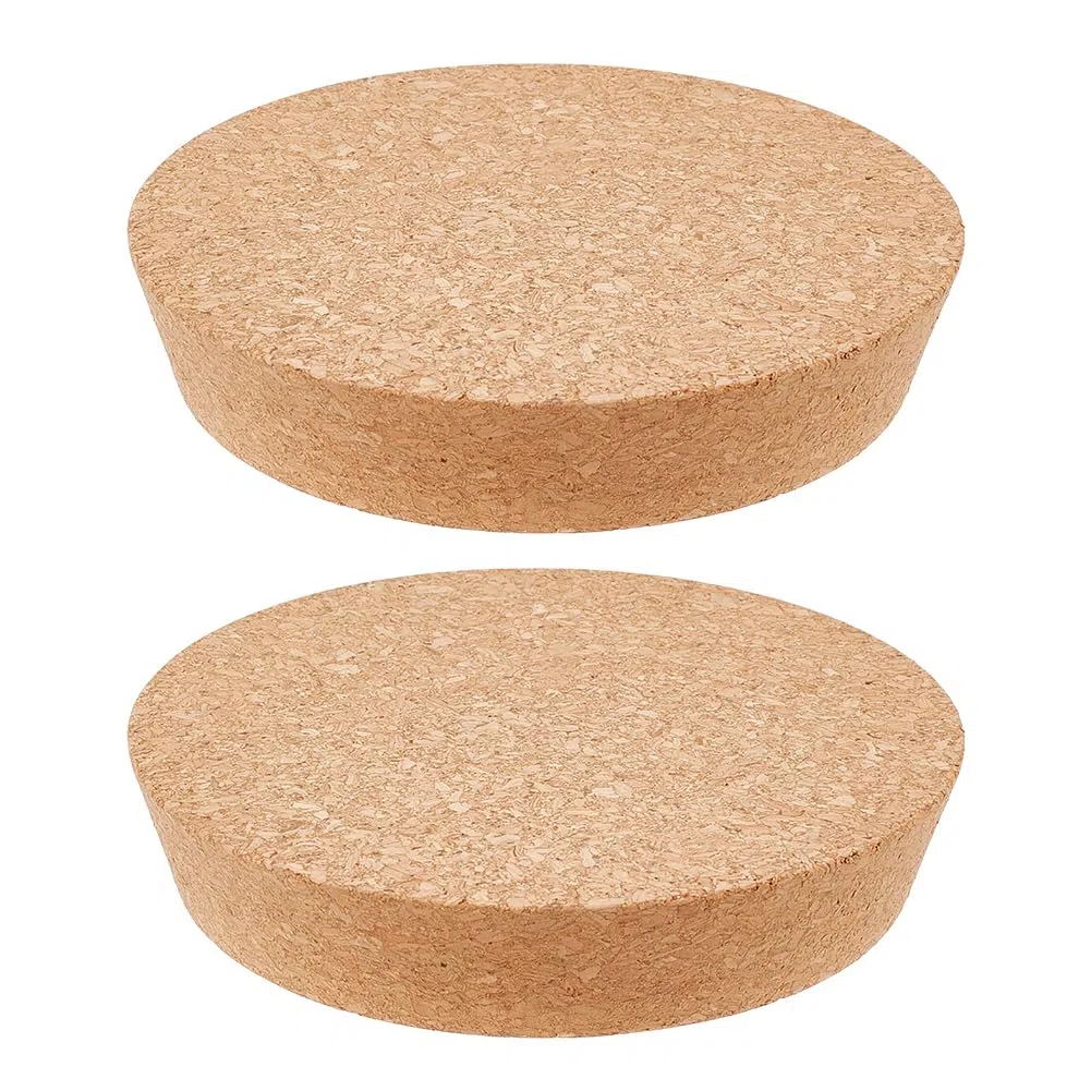 OLYCRAFT - 2 tapones de corcho cónicos, 11,6 – 13 cm, tapón cónico de madera para tarro de cristal, tapa de botella de vino, reemplazo de madera blanda natural para la cocina, regalos de boda