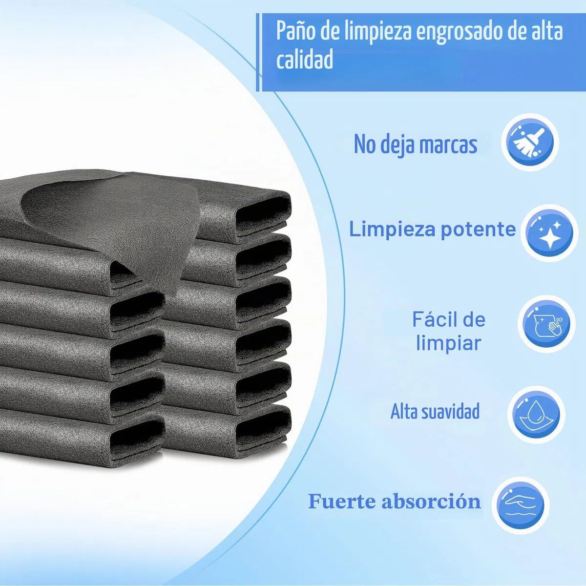 Limpieza Mágico Balletas Microfibra 12 Piezas Bayetas Cocina 30x30cm Bayeta Microfibra Reutilizables Bayeta Cristales para Limpiar Coche Ventana Cocina Vidrio Baño