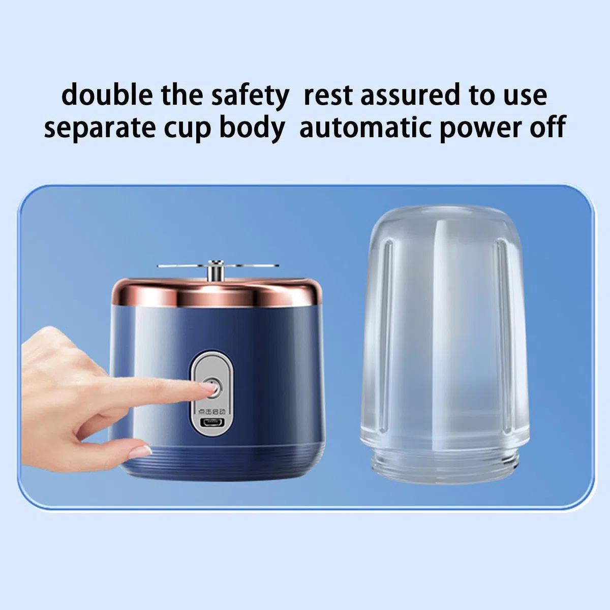 Batidora Portátil - Mini Licuadora Portátil Recargable Con 6 Cuchillas De Acero Inoxidable, Maker Para Zumos Batidos Frutas, Taza Exprimidora Para Oficinas, Deportes, Gimnasios, Viajes Y Hogar
