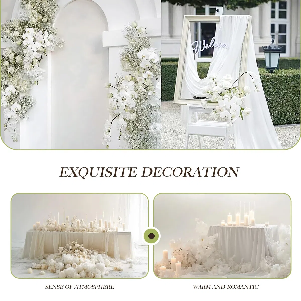 Tela de tul suave de 10m x 160 cm, tela de tul para coser, tela decorativa de malla, tela decorativa para cortinas de boda, arco de boda,decoración a mano, DIY Decoración de Boda, Fiesta, Manualidades
