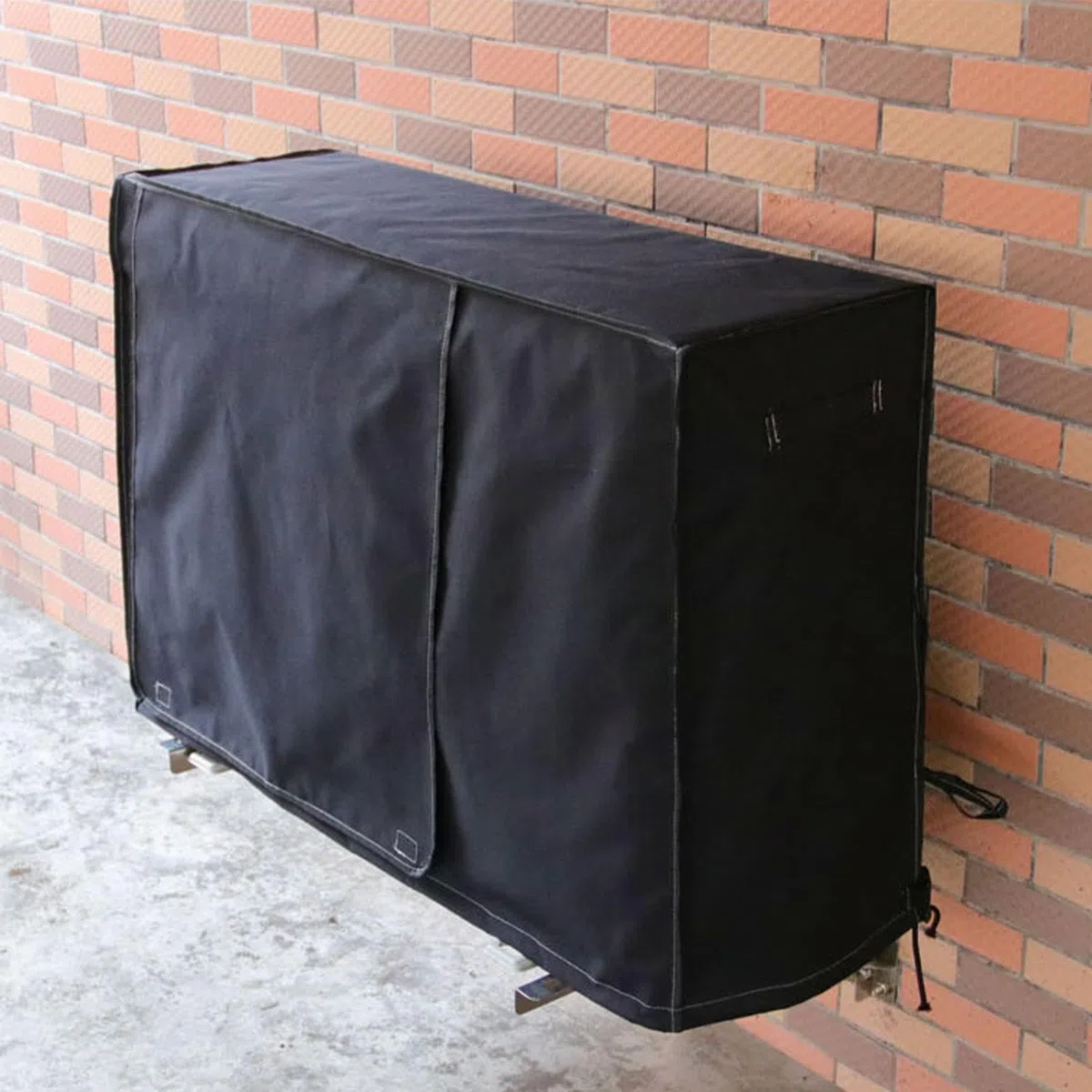 Cubierta de aire acondicionado para exteriores, protección de aire acondicionado, equipo resistente a la intemperie, ajuste, fundas protectoras lavables para prolongar la vida útil de tu