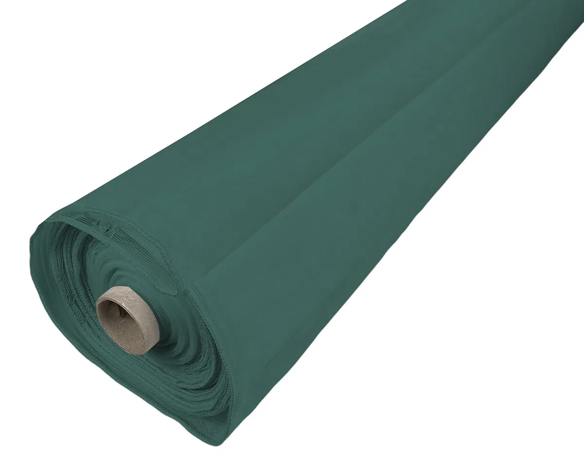 Tex family Marquisette - Tela mosquitera por metro de color liso con efecto lluvia - Altura 300 cm - Color verde