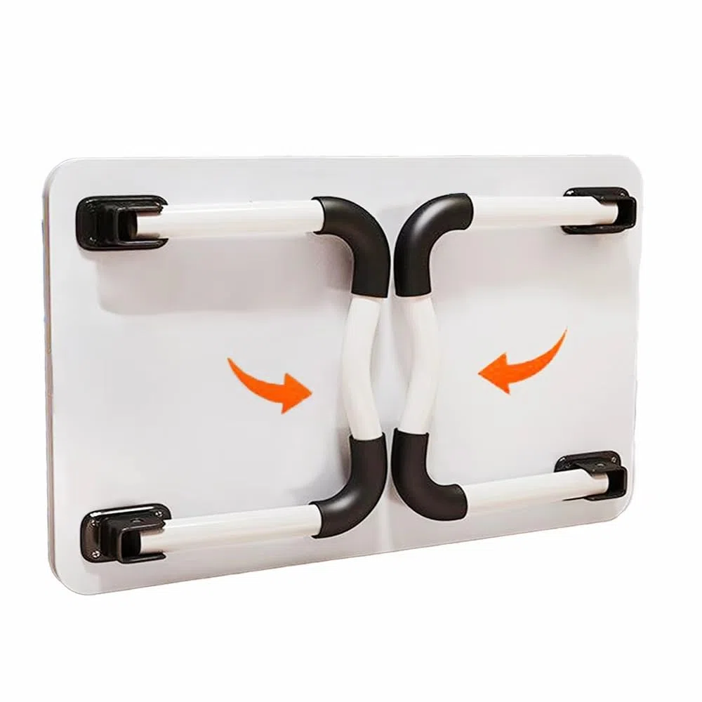 EasySpeed Bandeja para Cama, Escritorio portátil para Ordenador, Tablet y Libros, Bandeja Multifunción para Trabajo en el Suelo o Desayuno Adultos, Niños, 60x40x28 cm, Blanco