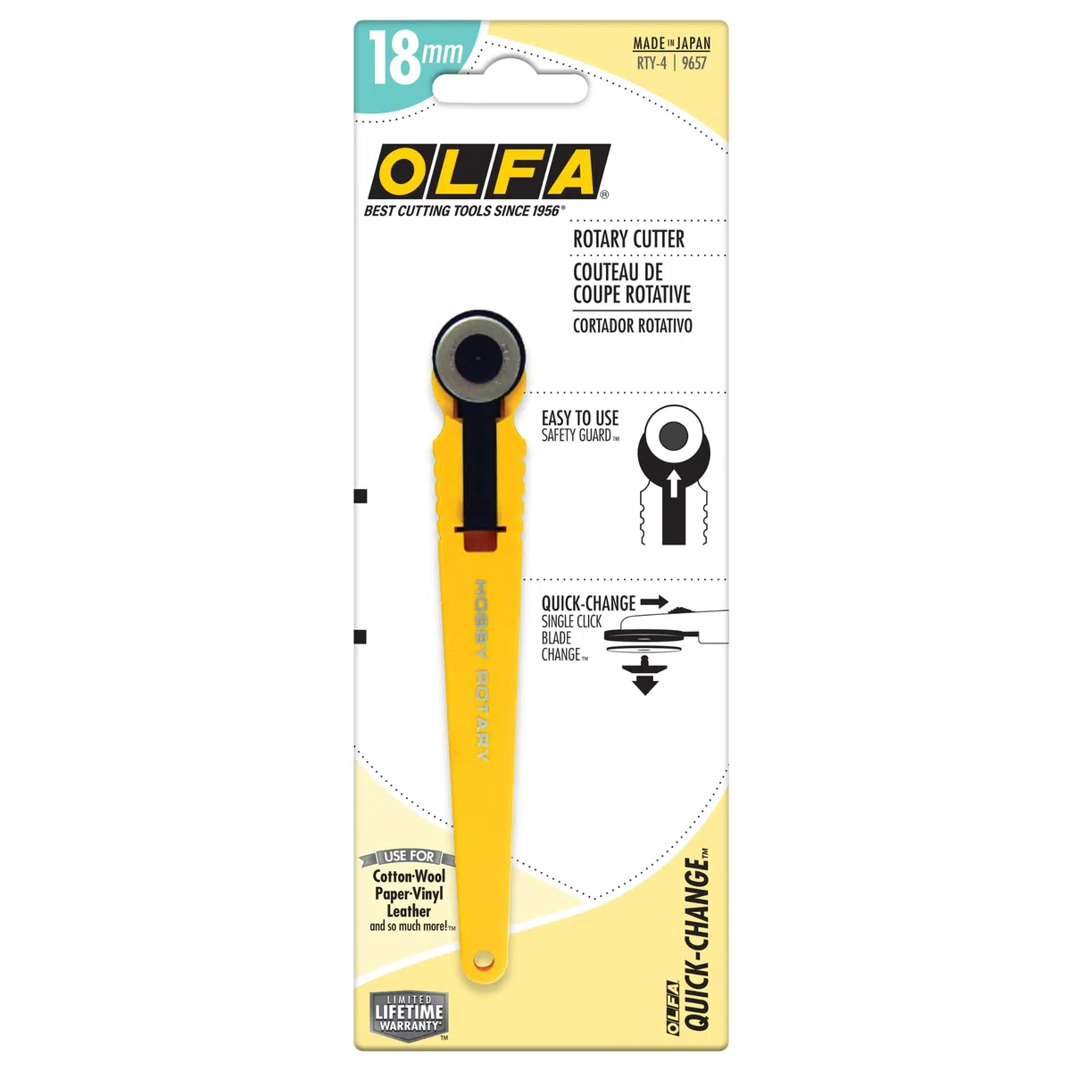 Olfa 18 mm Cortador Giratorio pequeño
