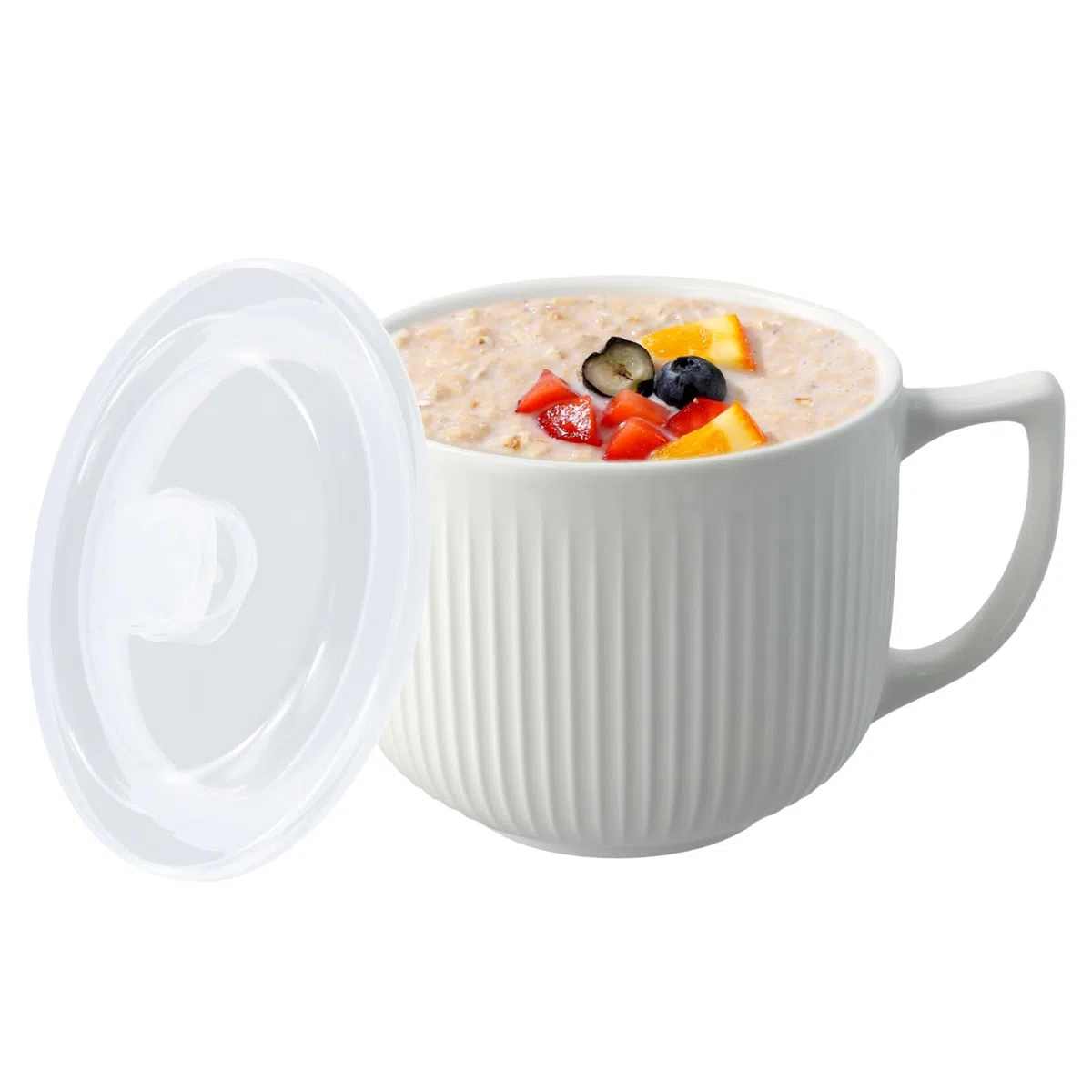 Taza Grande Tazones de Cereales, Café De Cerámica De 900ml Tazas, Sopas De Cereal Tazón Taza De Café De Porcelana Tazón, Taza de Leche de Porcelana, con Asa, Taza de Sopa, Ramen, Ensalada