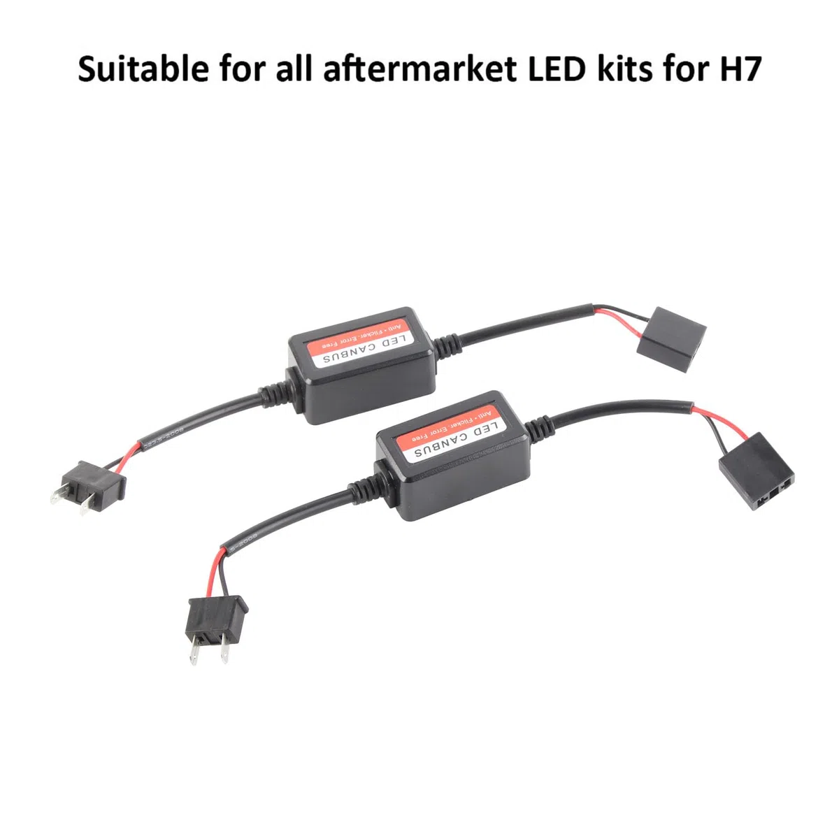 2 Piezas decodificador CANBUS -Parpadeo y -Error para Faros LED H7, Compatible con Sistemas antiniebla, fácil instalación Plug-and-Play, no Apto Bombillas
