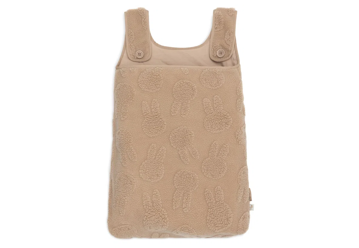 Jollein Bolsa de Almacenamiento para Parque Infantil - Miffy Jacquard Teddy - Biscuit - Organizador para Cuna - Bolsa para Juguetes y artículos de bebé - 65 x 42 x 3 cm
