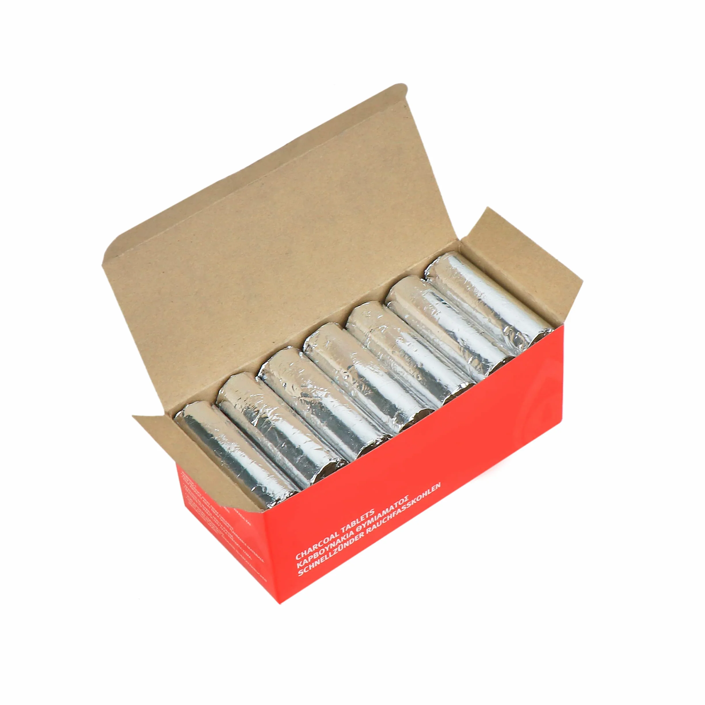 NKlaus carbón Vegetal Incienso de Encendido rápido Shisha 20 Rollos Ø 27mm 120 Piezas 1204