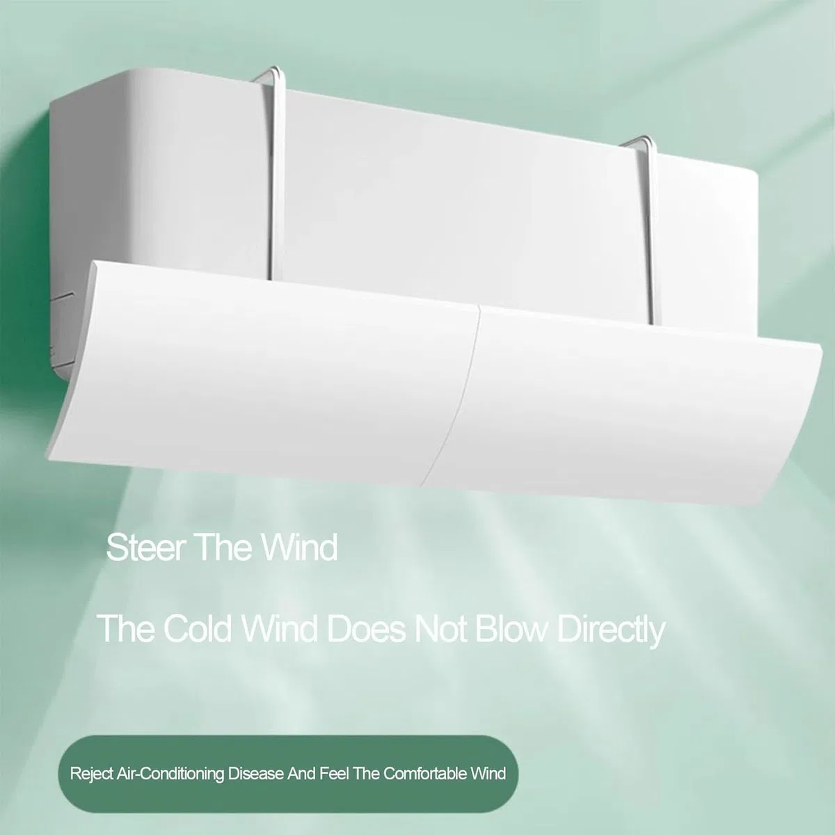 Deflector De Aire Acondicionado, Universal Para Aire Acondicionado Frío Caliente, Para Casa Oficina Ancianos Mujeres Embarazadas Aire Acondicionado Blanco, Ajustable Parabrisas