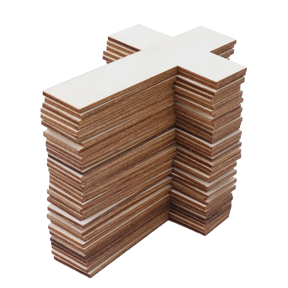 36 Piezas de Adornos de Cruz de Pascua de Madera, Chip de Madera Hecho A Mano Graffiti Pintura Decorativa Kits de Manualidades para Bricolaje para Mesa de Comedor Familiar Fiesta (7x11cm/2.7x4.3in)