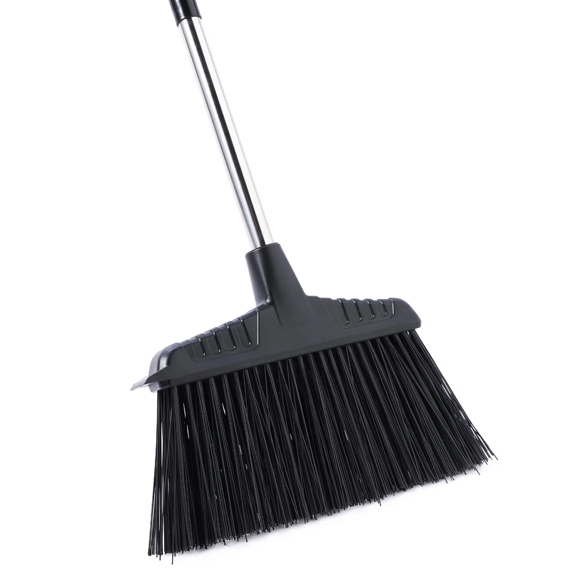 Yocada Escoba negra para interiores y exteriores, para patio, garaje, vestíbulo, centro comercial, suelo, hogar, cocina, oficina, basura, pelo de mascotas, 58.7 pulgadas
