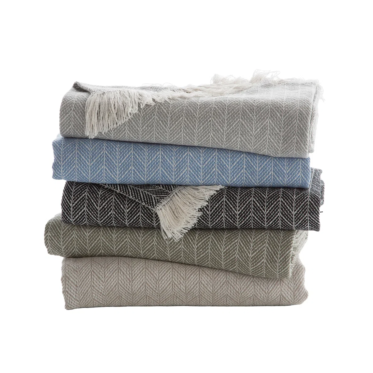 VIALMAN Plaid Seul 10 Color Gris | Colcha Multiusos 130 x 170 cm | Plaid Sofa - Manta Foulard | Cubre Cama | Foulard Sofa Gris | Fabricada en España