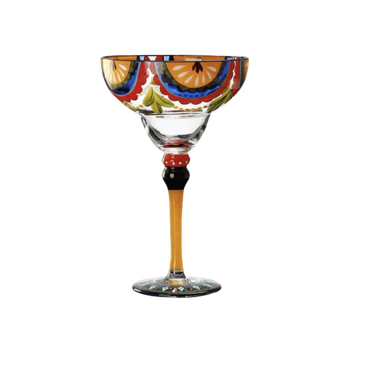 Supercap - Vasos de margarita, vasos soplados a mano para cócteles, vasos de bar clásicos, perfectos para el hogar, restaurantes y fiestas, 1 unidad