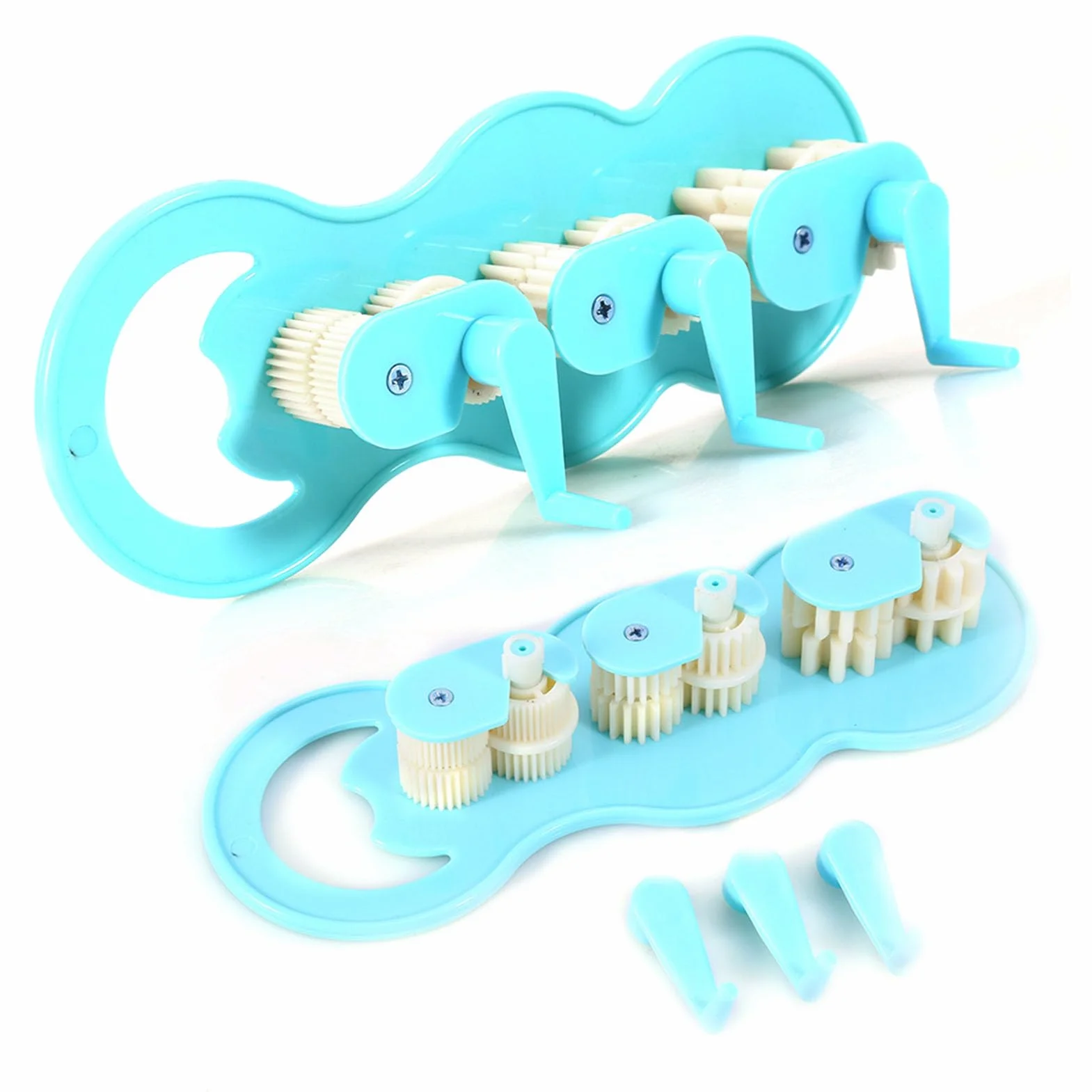 Máquina prensadora de quilling SustVita para crear tiras de papel texturizadas, un moldeador de ondas de quilling de plástico para patrones variados, una de las herramientas