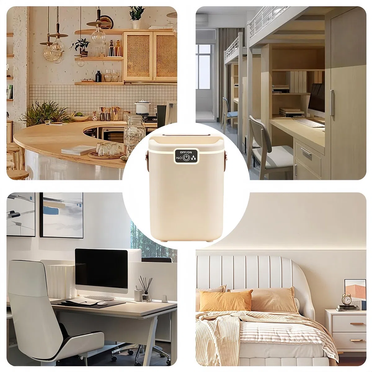 Humidificadores Para Hogar | Tanque De 2 Litros Con Luces Nocturnas Y Asa | Humidificador De Niebla Fría Silencioso Para Dormitorio,Para Hogar Salón Habitación Infantil Apartamento Residencia Oficina
