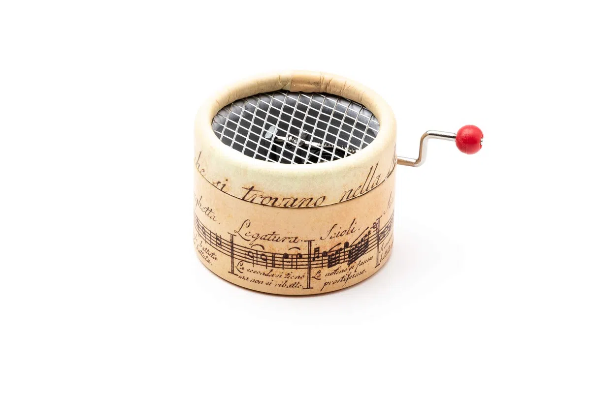 Genérico Caja de Música de Manivela – La Vie en Rose | Regalo Original Vintage para Cumpleaños, Aniversario o Detalle Especial