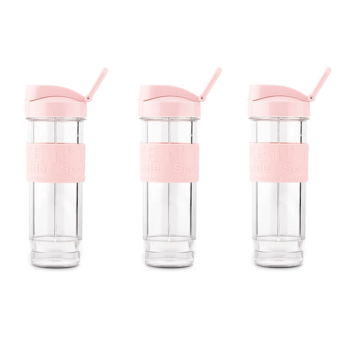 H.KOENIG BTL12 - Kit de botellas para Mini-BLENDER SMOO12, color rosa