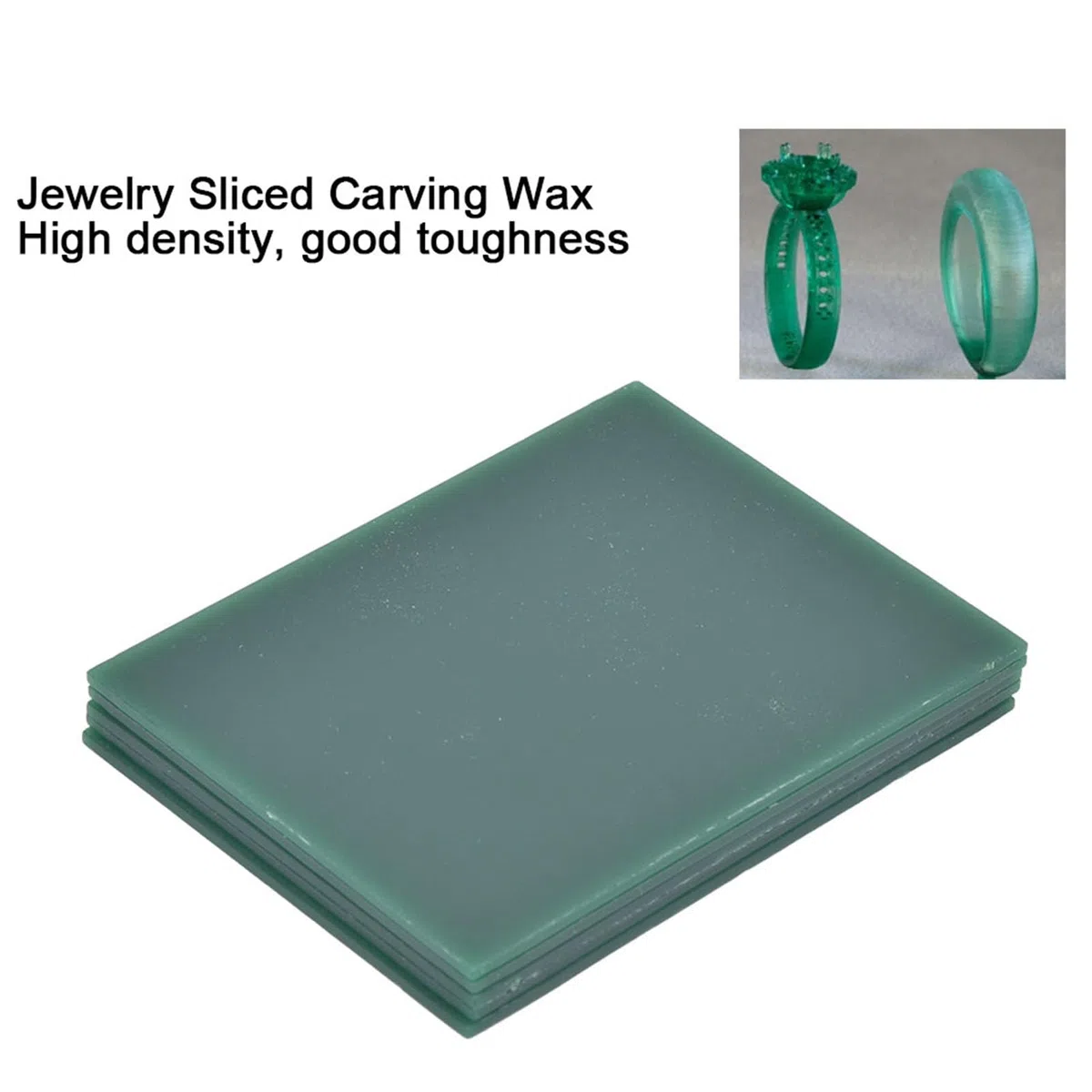 5 Hojas de Cera para Tallar, Hojas de Cera para Joyería, Cera para Modelar Joyas, Hoja de Cera de 2 Mm de Espesor para Fundir Cera para Tallar en Rodajas, Cera para Tallar Verde