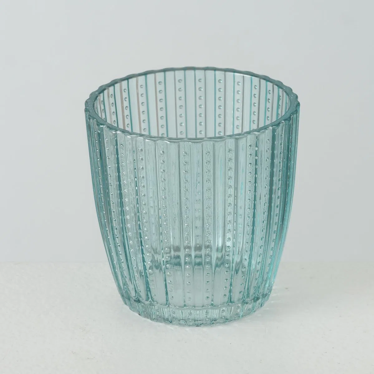 BOLTZE Marilu 2019848 - Juego de portavelas (4 Unidades, 8 cm de diámetro, Forma Redonda, portavelas), Color Azul