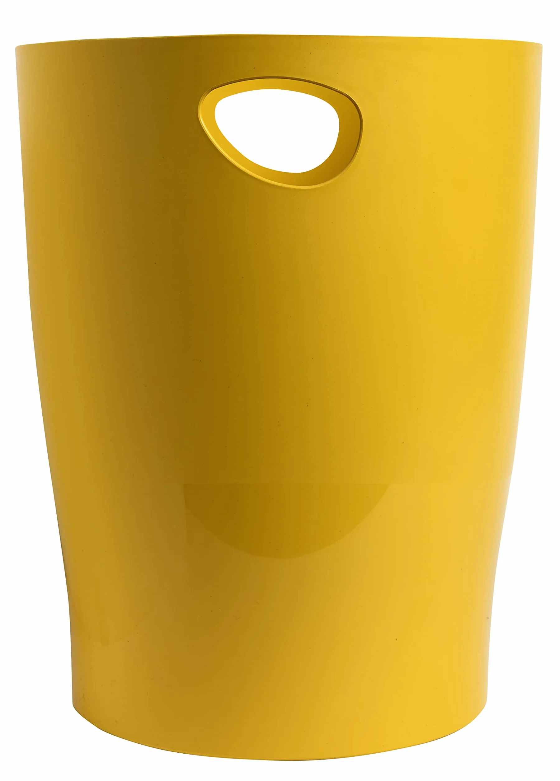 Exacompta - Ref. 45308D - 1 papelera con asas ECOBIN BeeBlue en PP - gran capacidad 15 litros - dimensiones 26,3 x 26,3 x 33,5 cm - Para oficina o hogar - color azafrán