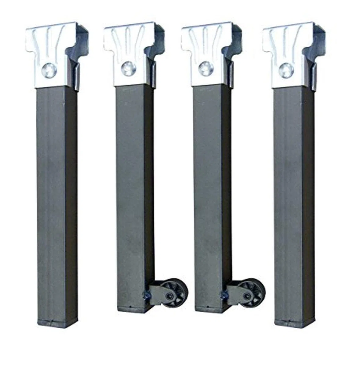 IMEX EL ZORRO Juego 4 Patas somier con Ruedas, Metal, Neutro, 39x5x3 cm