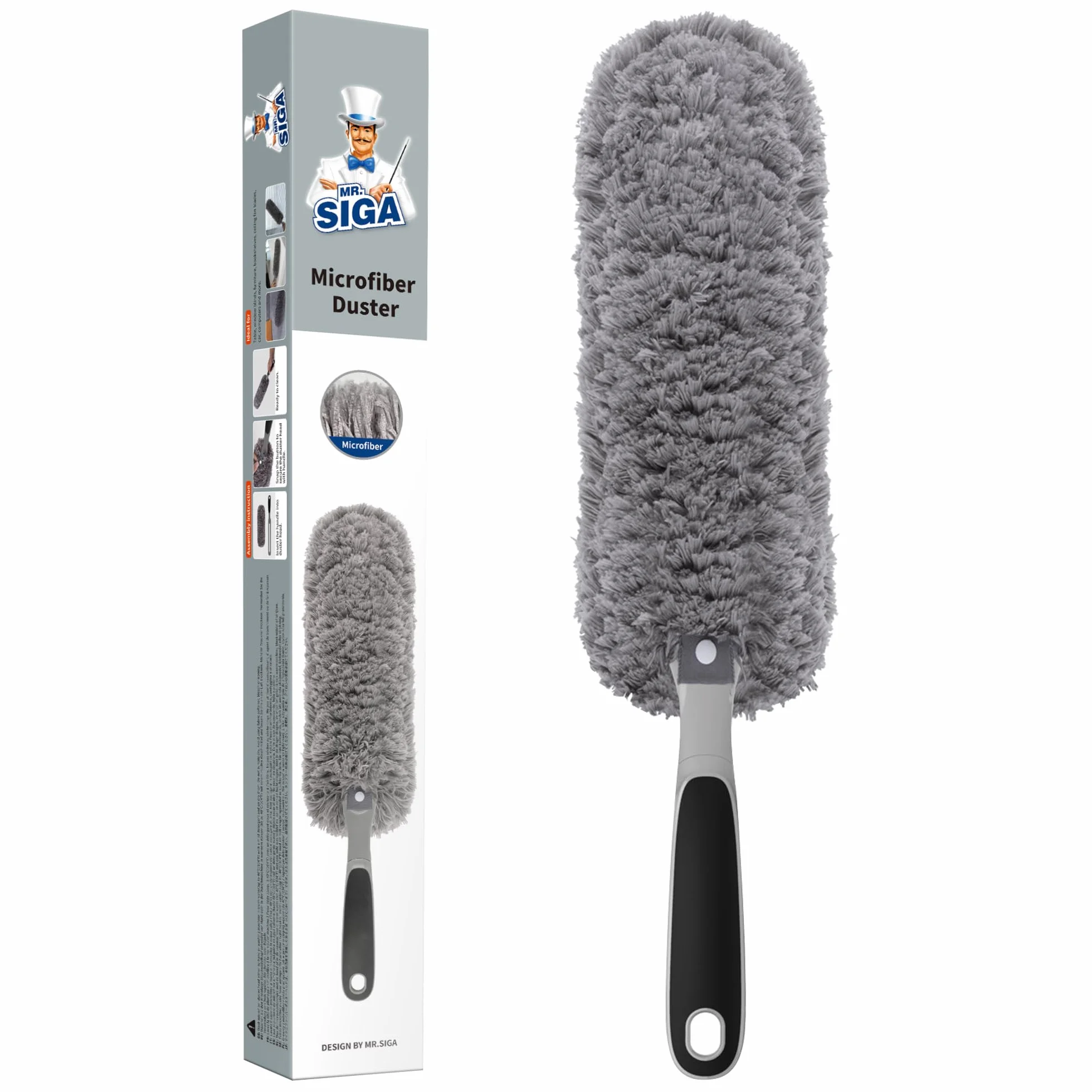 MR.SIGA Microfiber Duster, Plumero Lavable para Limpieza