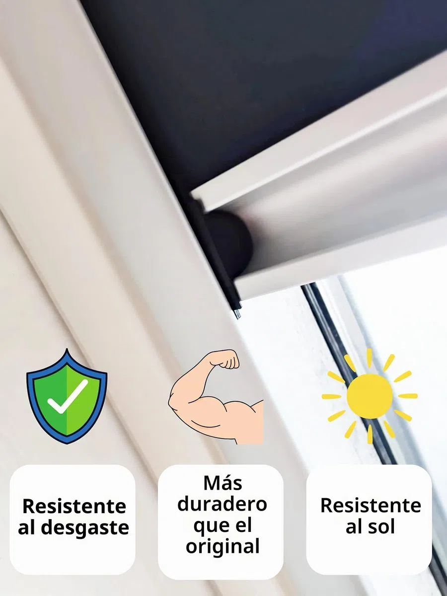 Tapones de recambio para rieles de cortina Velux, compatibles con modelos DKL-S, DKL-SWL, DG-S y DJ-S P.N. 948595 recambio guías para cortinas Velux
