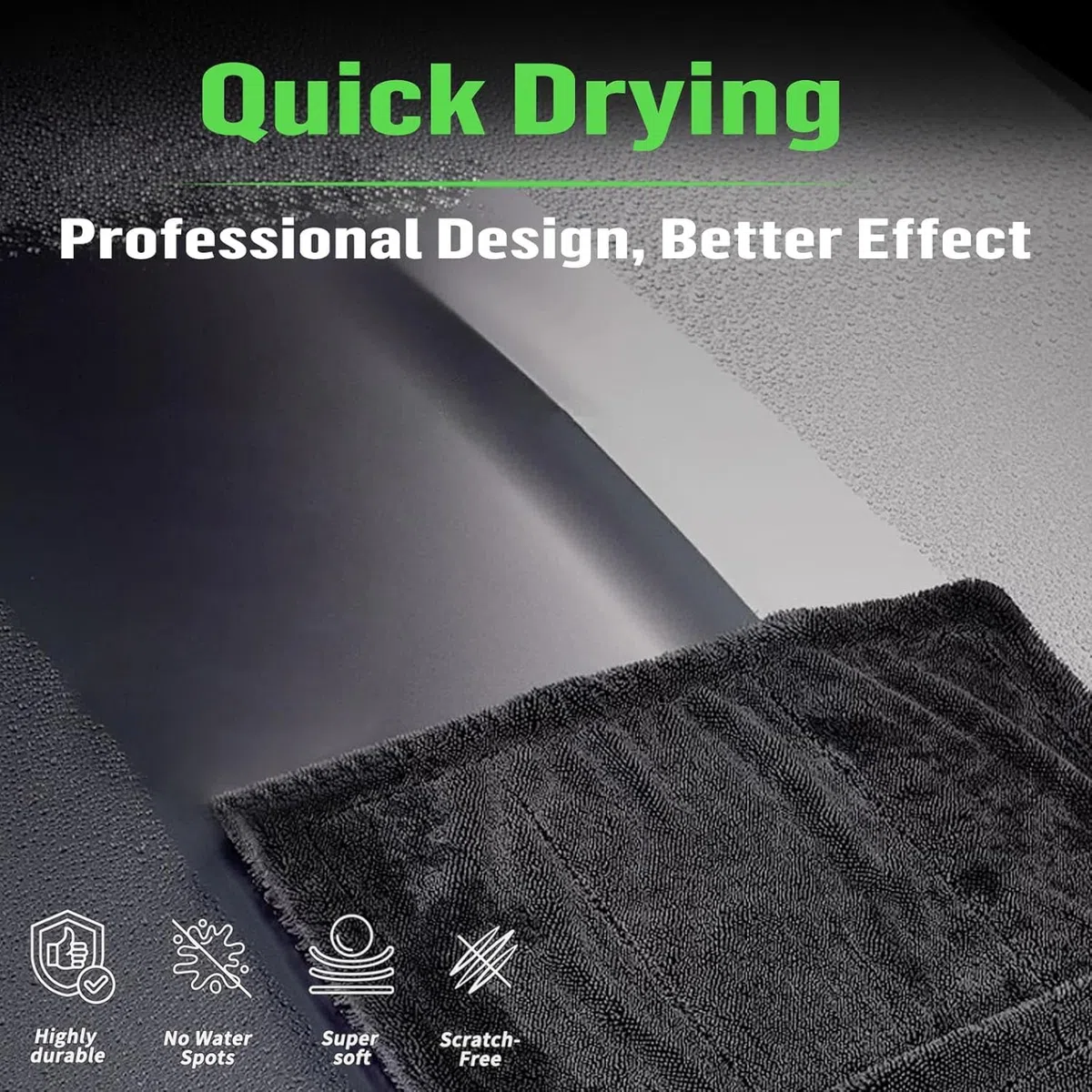 Deedlite Shiny Bath Wipes Paño Microfibra, Shiny Bath Drying Towel para Baño, Cocina y Auto