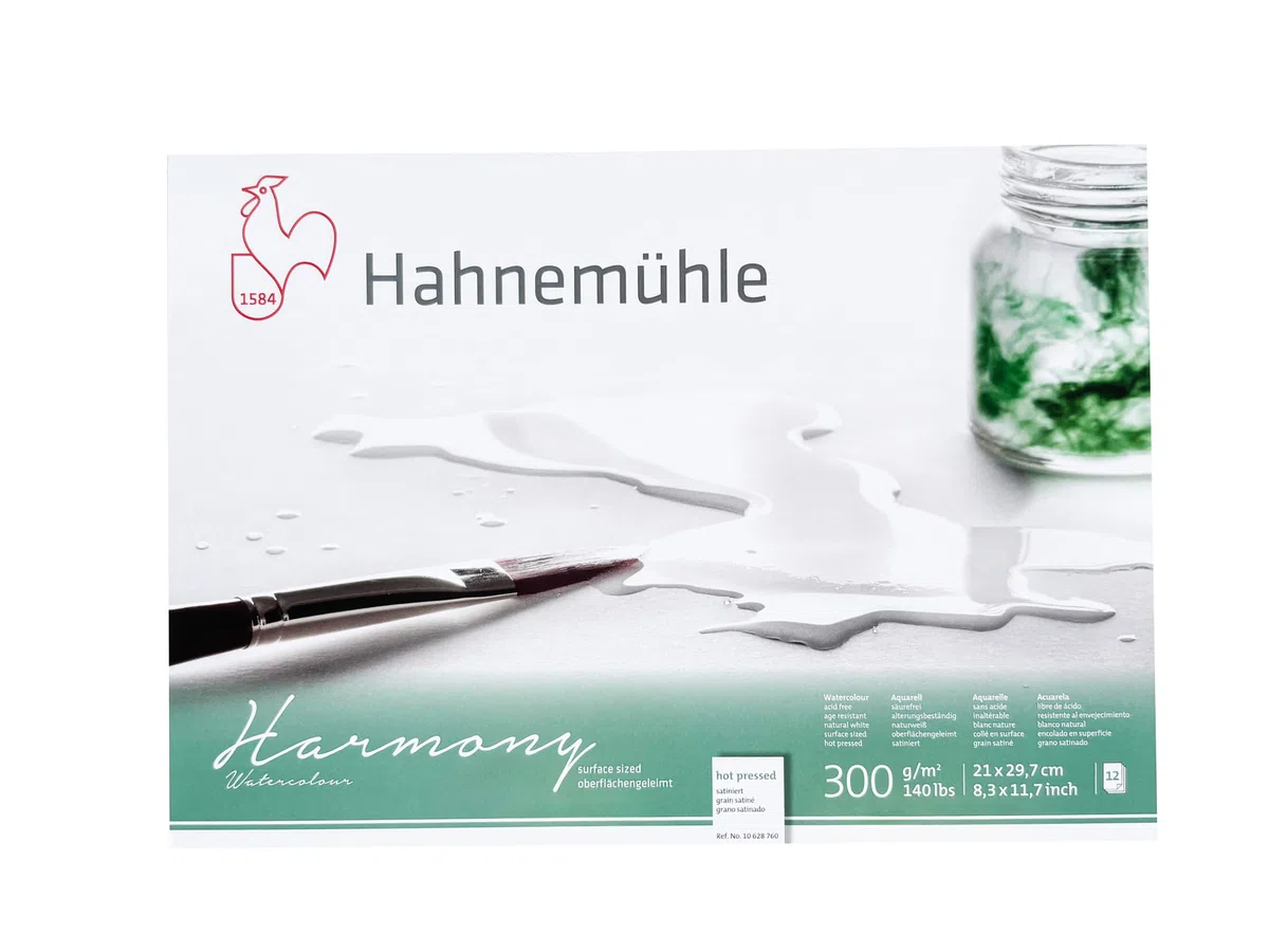 Hahnemuhle Harmony Watercolour Block Hot Press A4