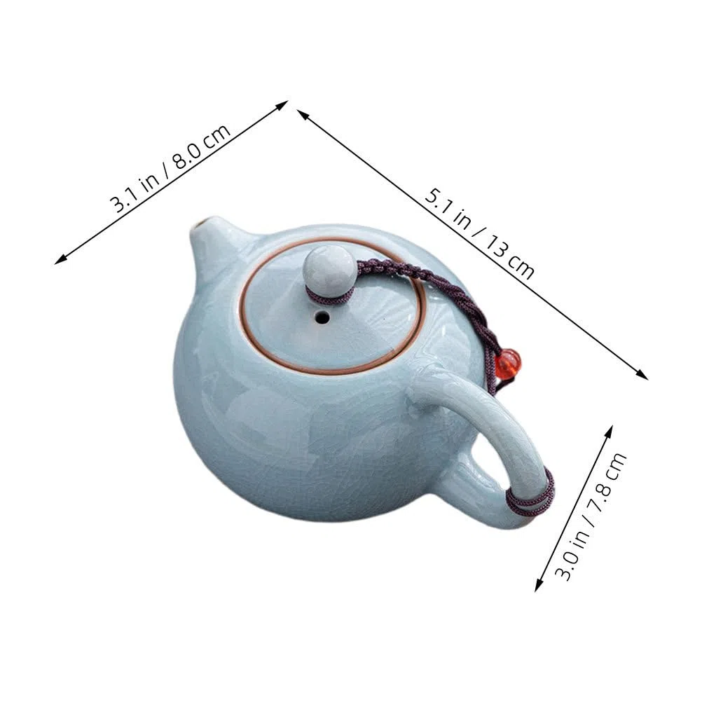 IMIKEYA tetera de ceramica tetera floreciente beber té pequeña suelta portátil de salón de té jarra de te de viaje china cerámica