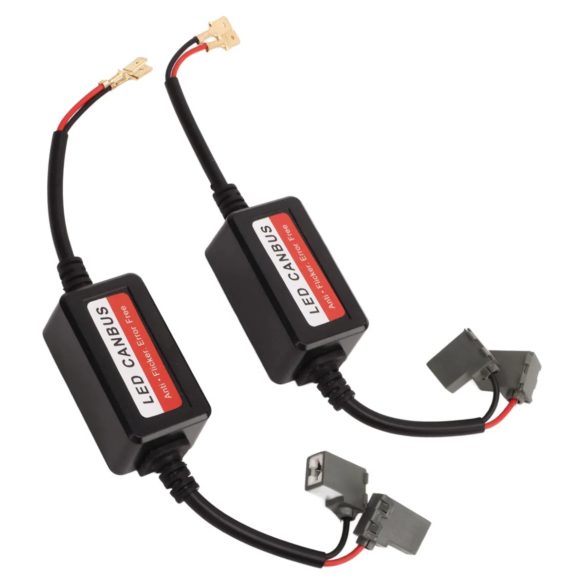 Tbest 2PCS H1 LED decodificador de luz 12V DC anti parpadeo resistencia sin error canbus para faro niebla actualización PVC nylon material calor durable