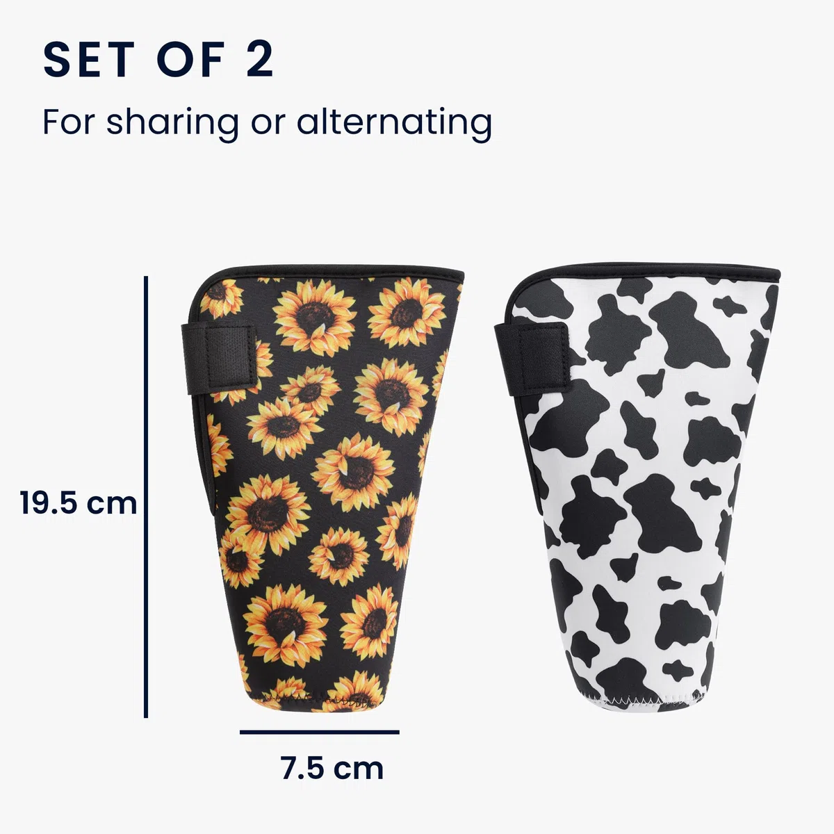 kwmobile 2X Funda para Vaso Termico - para Termo o Vaso de Café de Térmico de 1,18 L / 40 oz - Cobertor de Neopreno -