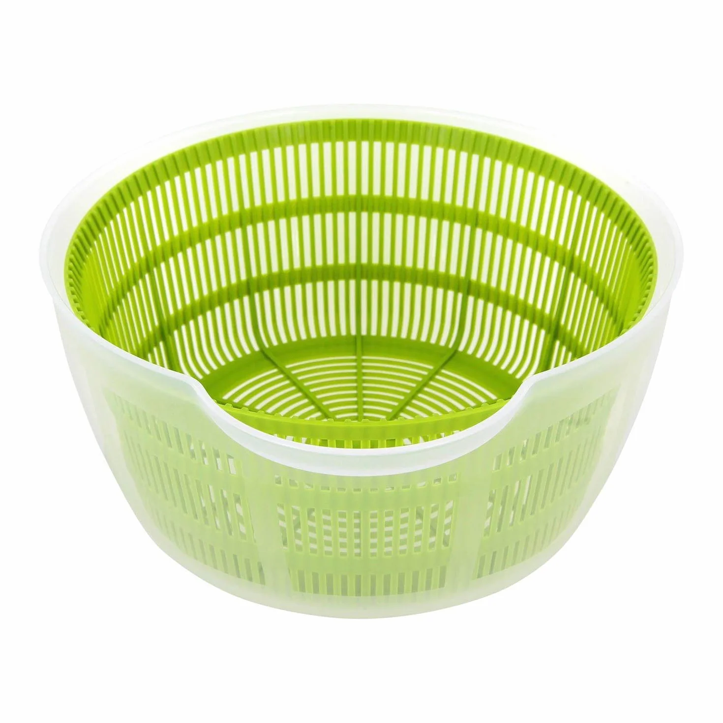 Westmark Ensaladera, Capacidad: 5 litros, ø 26 cm, Plástico, Sin BPA, Fortuna, Color: transparente/verde,243222E1