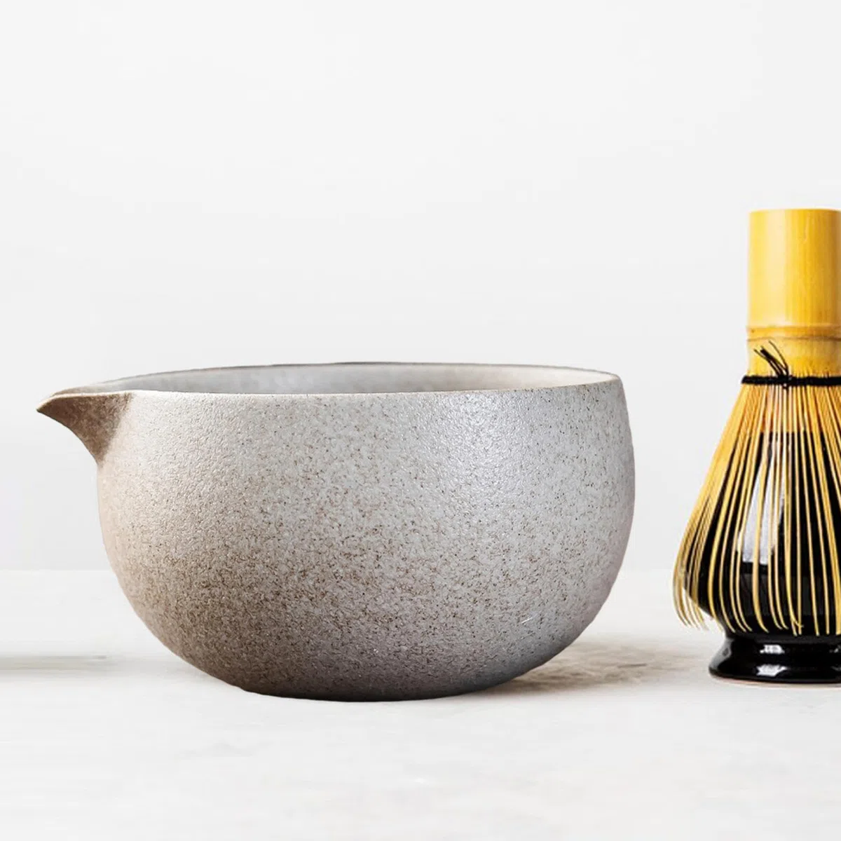 rockible Cuenco de Cerámica para Matcha, Cuenco para Mezclar Matcha de, Taza de Té Verde Hecha a Mano para, Bebida para Principiantes, El M, estilo c, tal como se describe