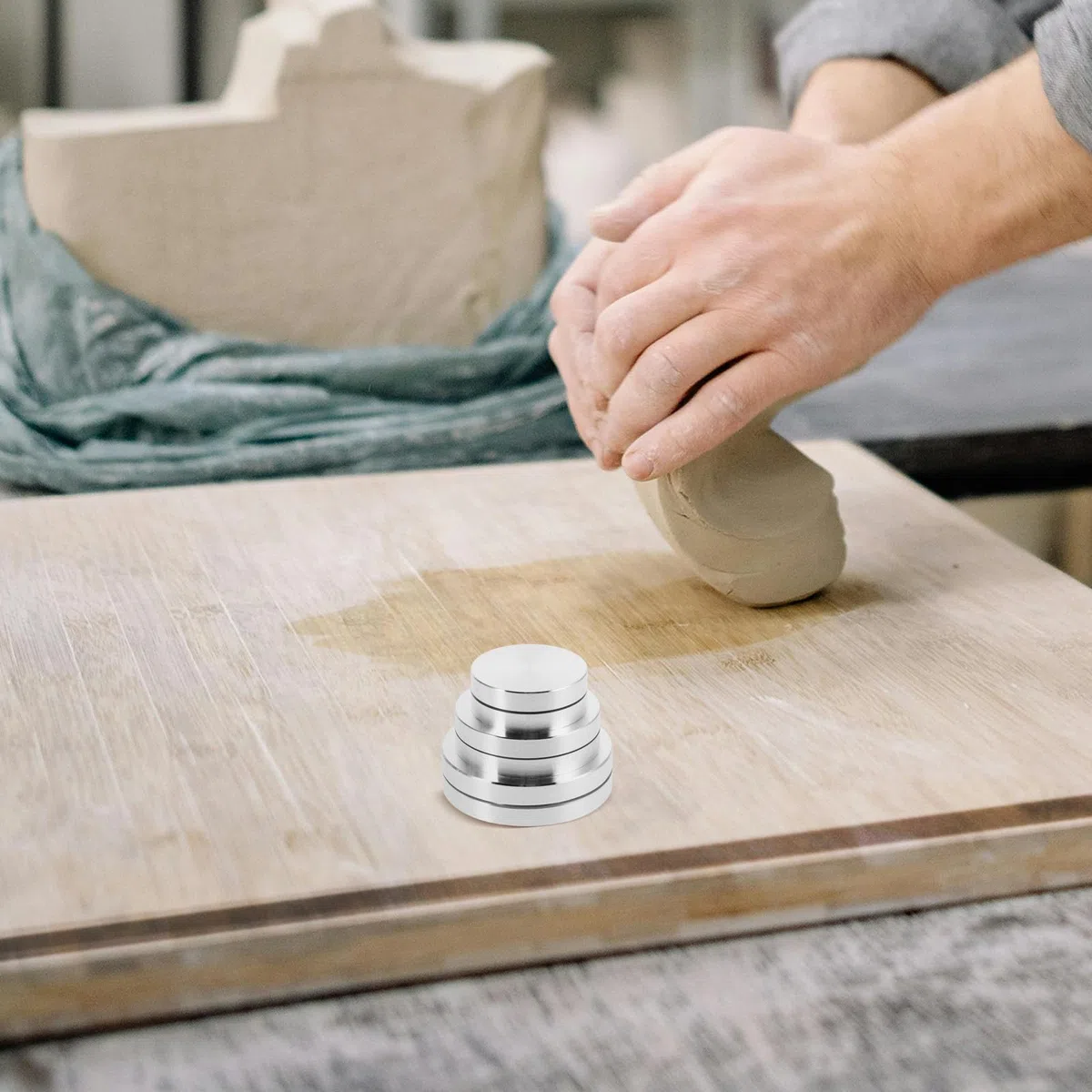 jojofuny Base Giratoria de Aleación de Compacta Rotación de 360 y Diseño Miniatura Elegante para Exhibición de y Artesanías para Escritorio