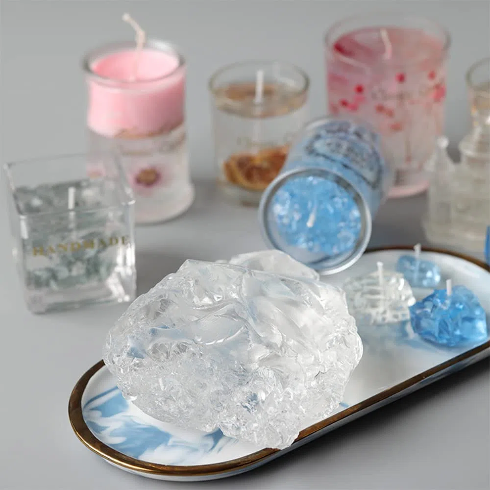 TooGet Cera de Gelatina Transparente para DIY Vela y Artesanía - Suministros para Fabricación de Velas y Cera Perfumada - 32 OZ