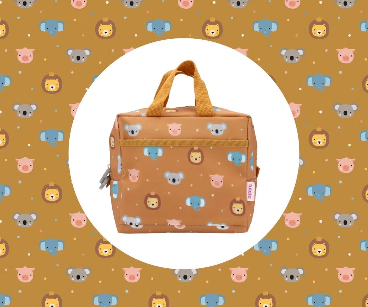 Tutete Bolsa Térmica Infantil para Comida | Bolsa térmica infantil pequeña y fácil de usar | Ideal para almuerzos y meriendas | Exterior impermeable, lavable y resistente | animal friends