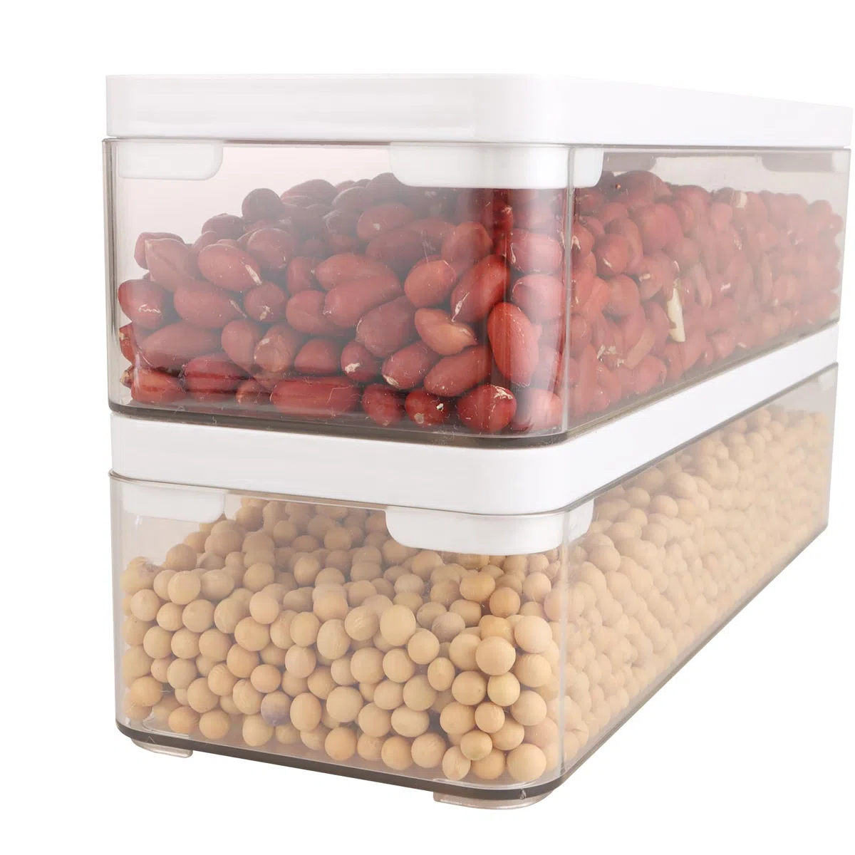 Tarro de almacenamiento sellado 5 unidades 28,1 x 10,1 x 7 cm tarro de plástico para pasta cabe en la encimera