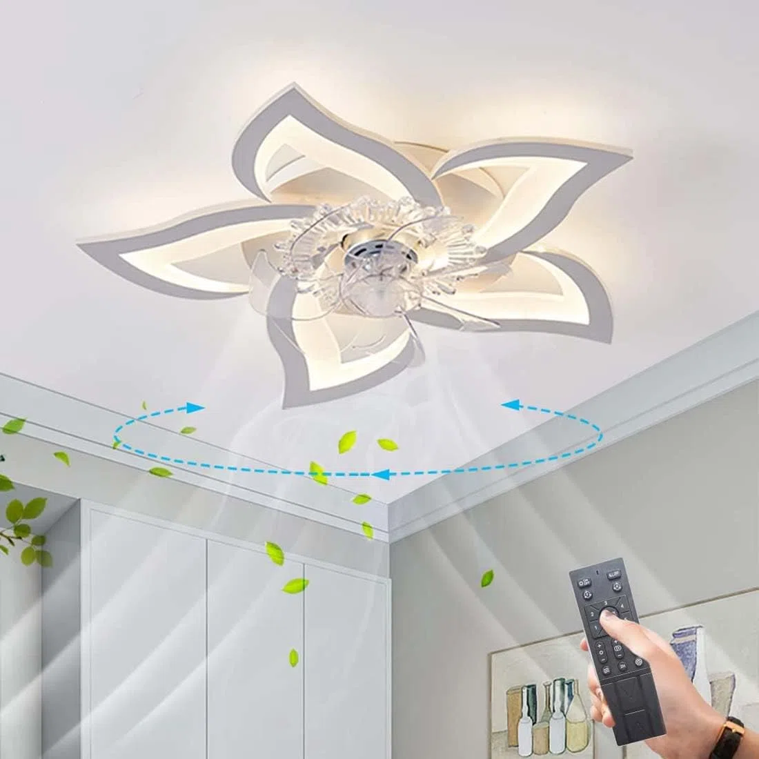 Mando a Distancia para Ventilador de Techo, Control Remoto con temporización inalámbrica para Ventilador de Techo Universal para hogar/Oficina